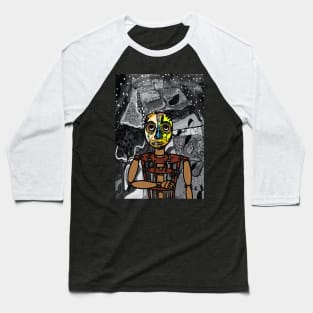 AlphaQ - PuppetMask NFT with StreetEye Color Baseball T-Shirt